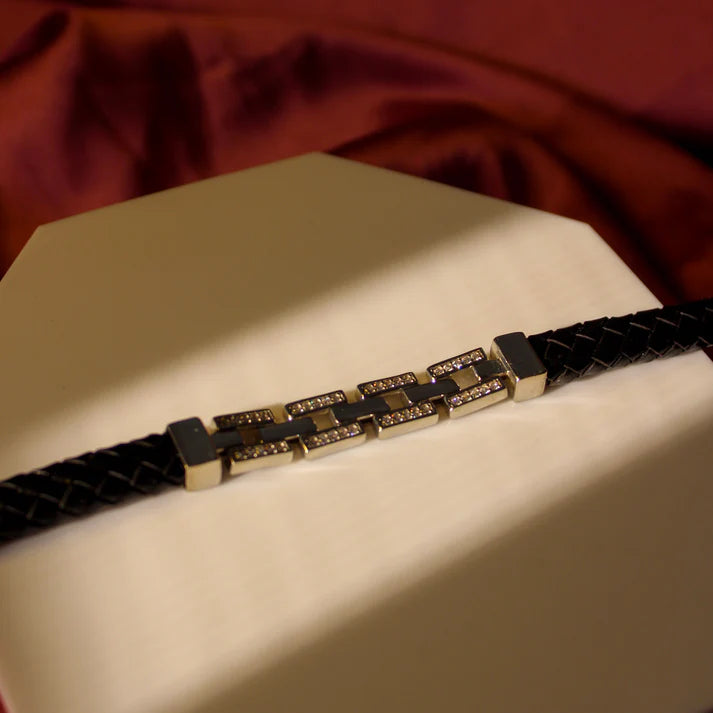 Urban Link Leather Cuff