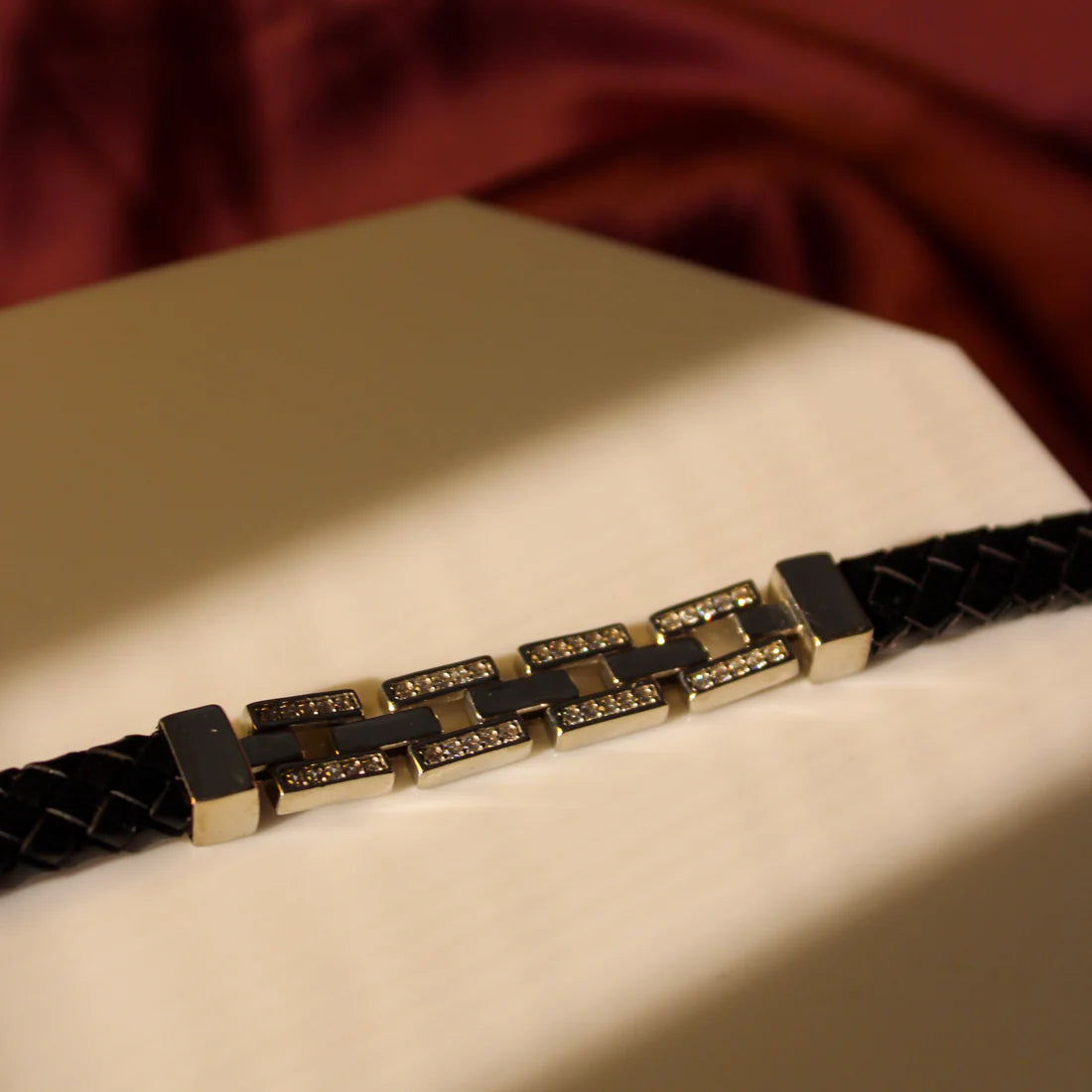 Urban Link Leather Cuff