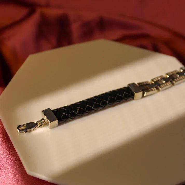 Urban Link Leather Cuff