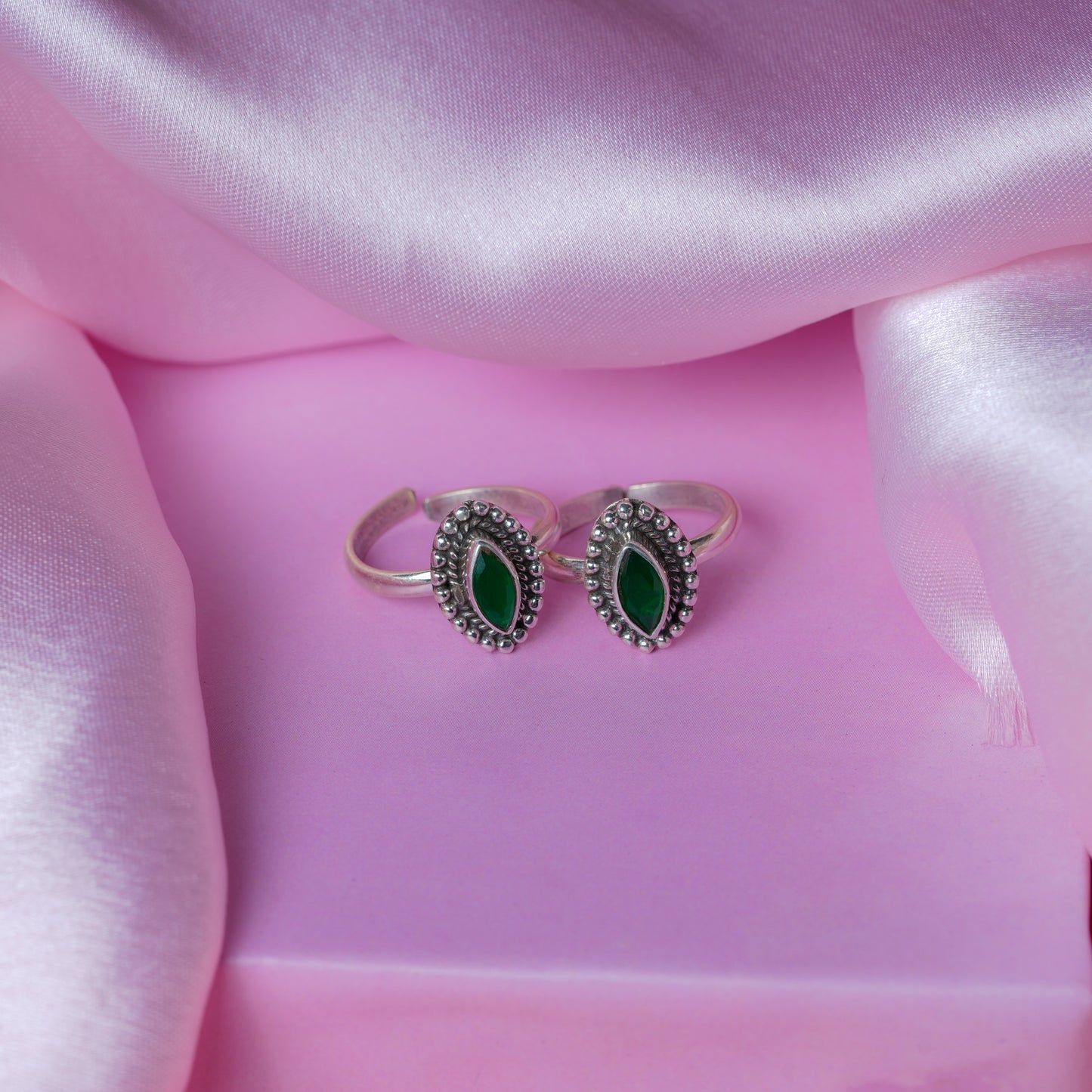 Veridian Vinelet Toe Rings