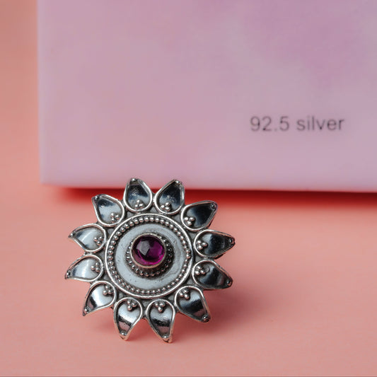 Vintage Blush Blossom Ring