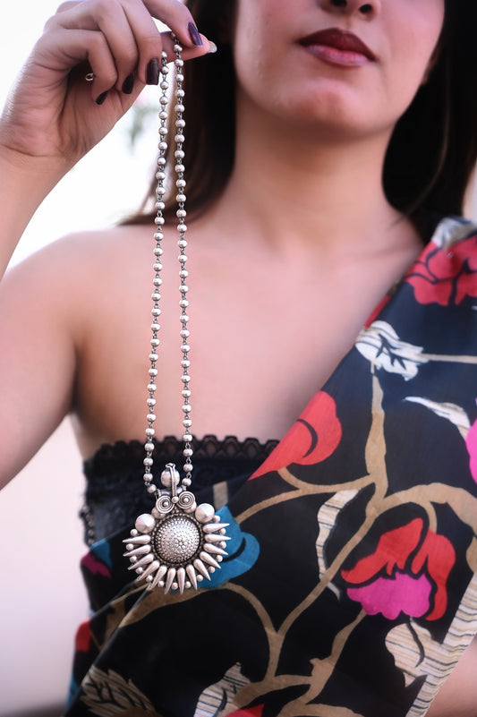Domed Floral Heritage Necklace