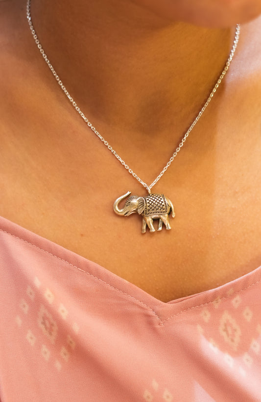 Elephant Carving Wisdom Pendant