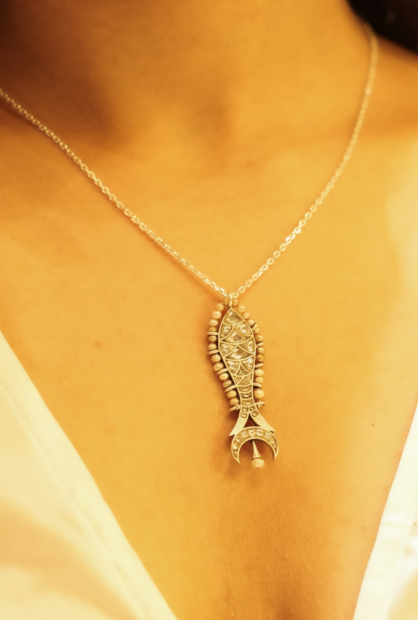 Intricate Matsya Fish Necklace