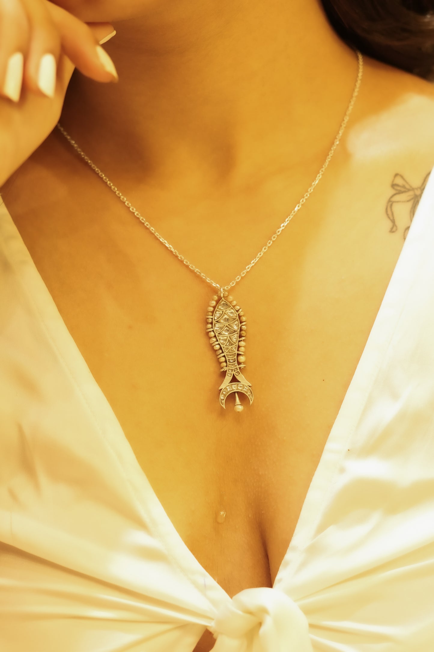 Intricate Matsya Fish Necklace